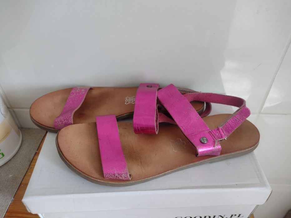 Sandały SKÓRA roz.38/24,5 cm