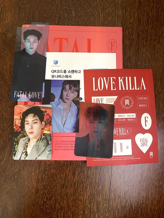 Monsta X Fatal Love álbum Kpop photocards incluídos