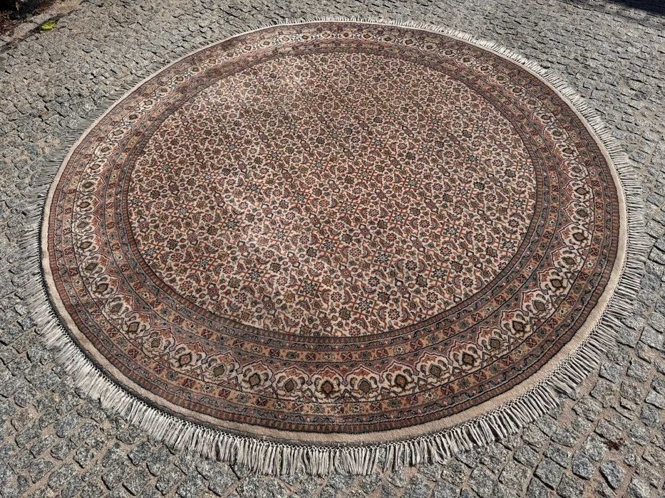 Dywan okrągły kaszmirowy perski Indo Bidjar śr. 260 cm gal. 16 tyś