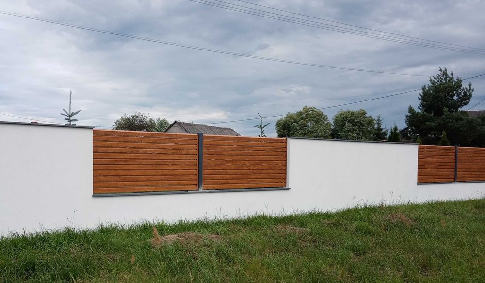 ogrodzenie palisadowe 3D