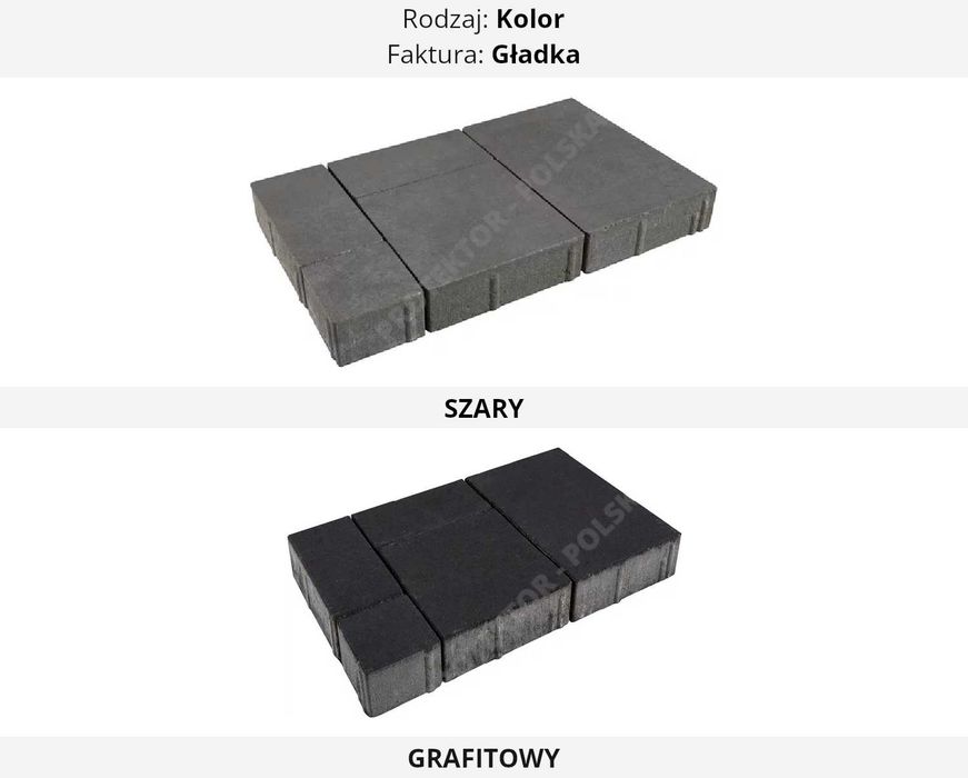 kostka brukowa COMMIX POLBRUK powierzchnia ścieżka taras deptak ogród