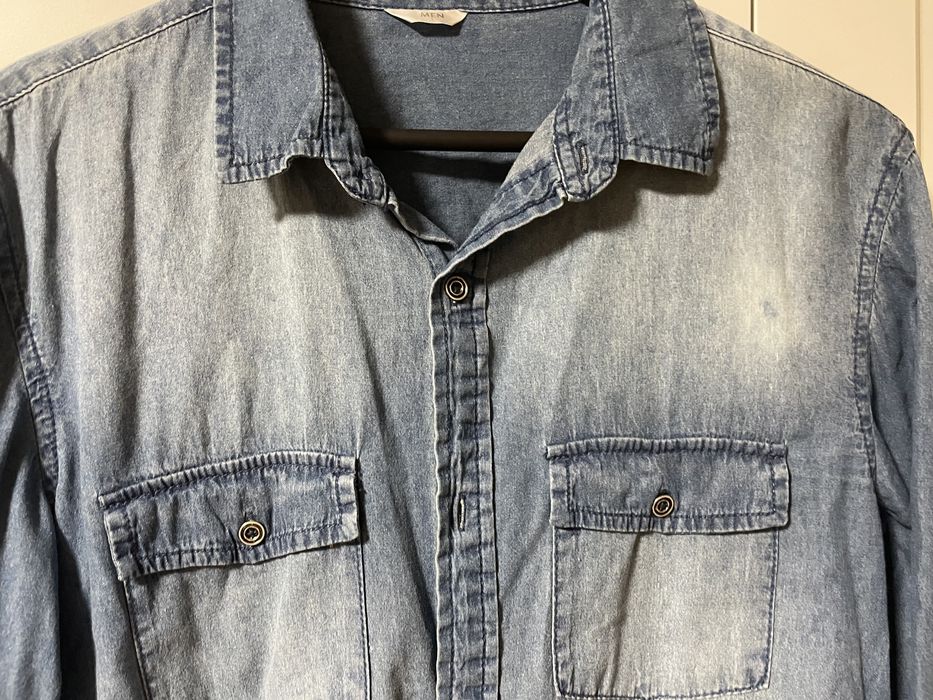 Jeansowa koszula męska