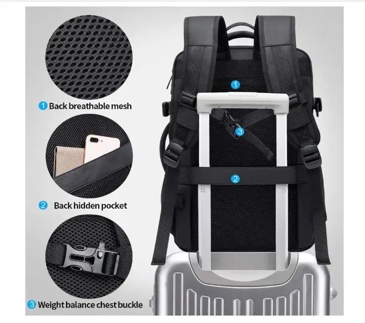 Рюкзак Xiaomi Bange Travel 37L BG-1908 сумка чемодан mi дорожня валіза