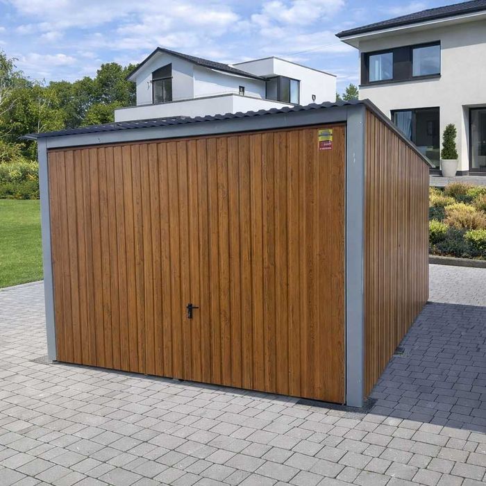 Garaż Blaszany 3x5 Brama Podnoszona