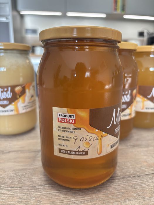 Miody Pszczele 1,25kg z Rodzinnej Pasieki