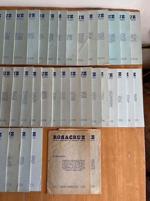 Lote de Revistas ROSACRUZ anos 70 e 80