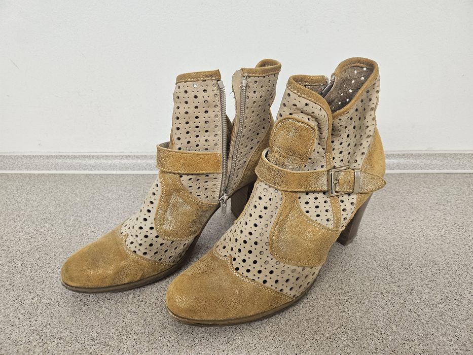 Buty damskie, skórzane, 38, włoskie