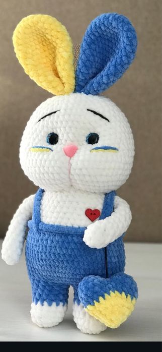 Зайчик Патріот України жовто-блакитний