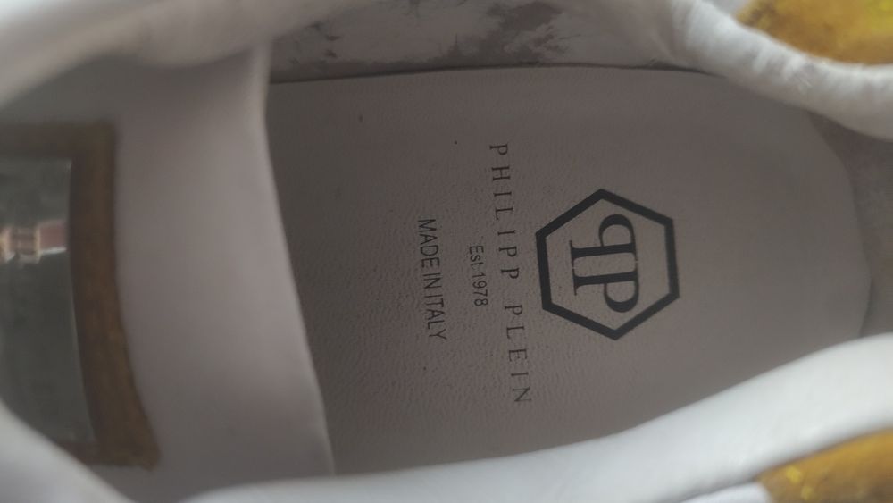 Philipp Plein білі шкіряні кеди, оригінал.