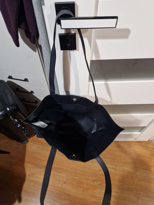 Granatowa torba shopperka