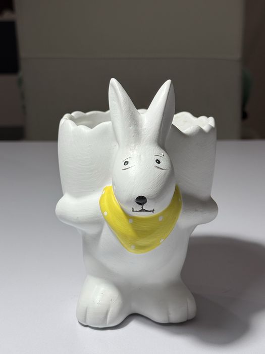 Doniczka / osłonka ceramiczna królik/ dekoracja wielkanocna