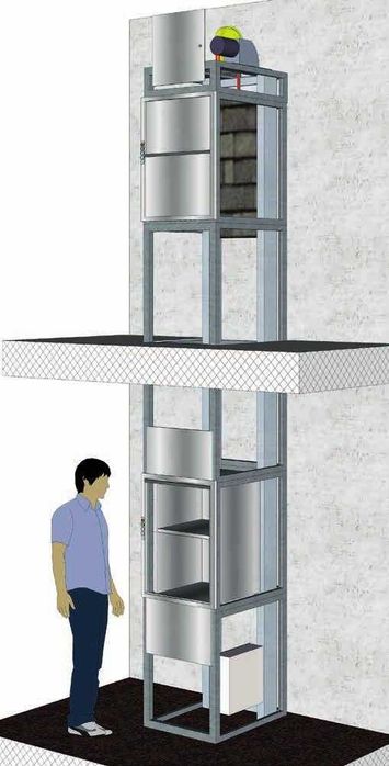 Monta cargas, monta pratos, desde 50Kg, várias paragens e cursos
