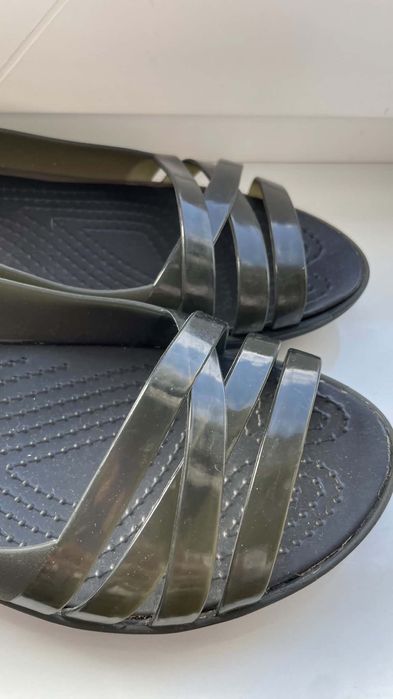 Crocs czarne baleriny isabella huarache W8 38/39