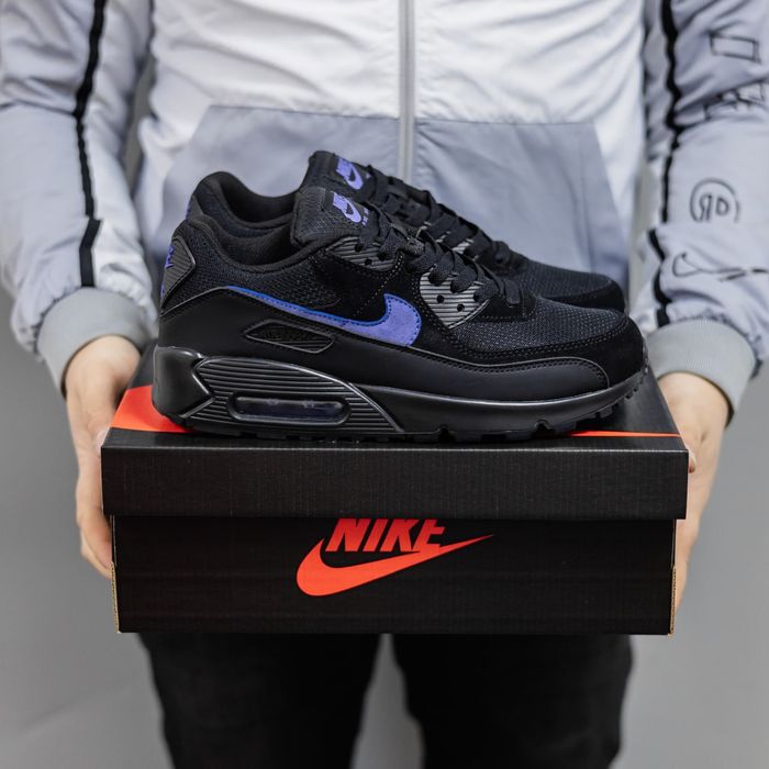Кросівки Nike Air Max 90 Black/Navy premium