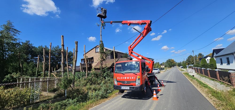 Usługi podnośnikiem koszowym  , wycinka drzew, instalacje elektryczne