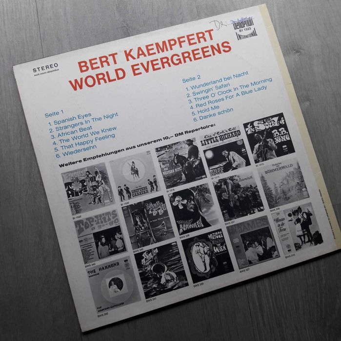 Bert Kaempfert World Evergreens LP