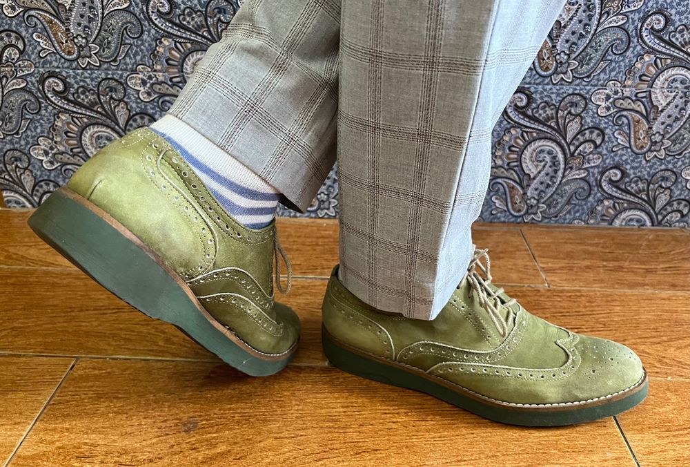 Чоловічі черевики/туфлі/оксфорди Valerio, нубук, 42р