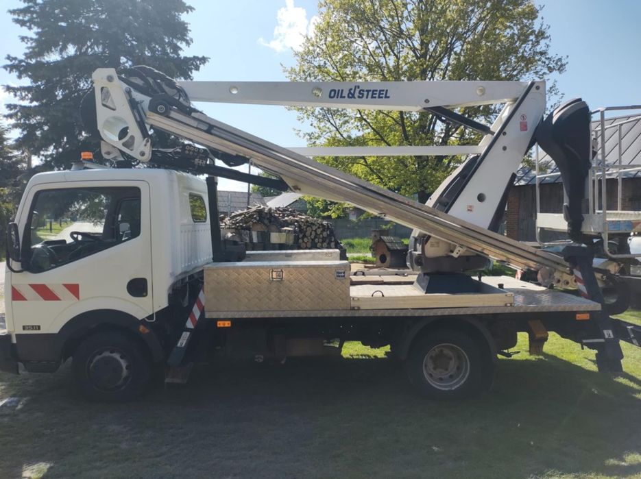 Podnośnik koszowy zwyżka 21 wycinka drzew  rębak