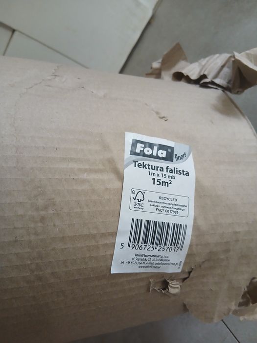 Tektura falista FSC recycled 100% 1 x 15 mb