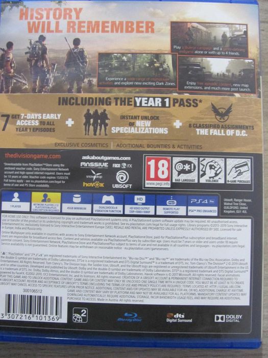 GRA Tom Clancy's The Division 2 Gold Edition PS4