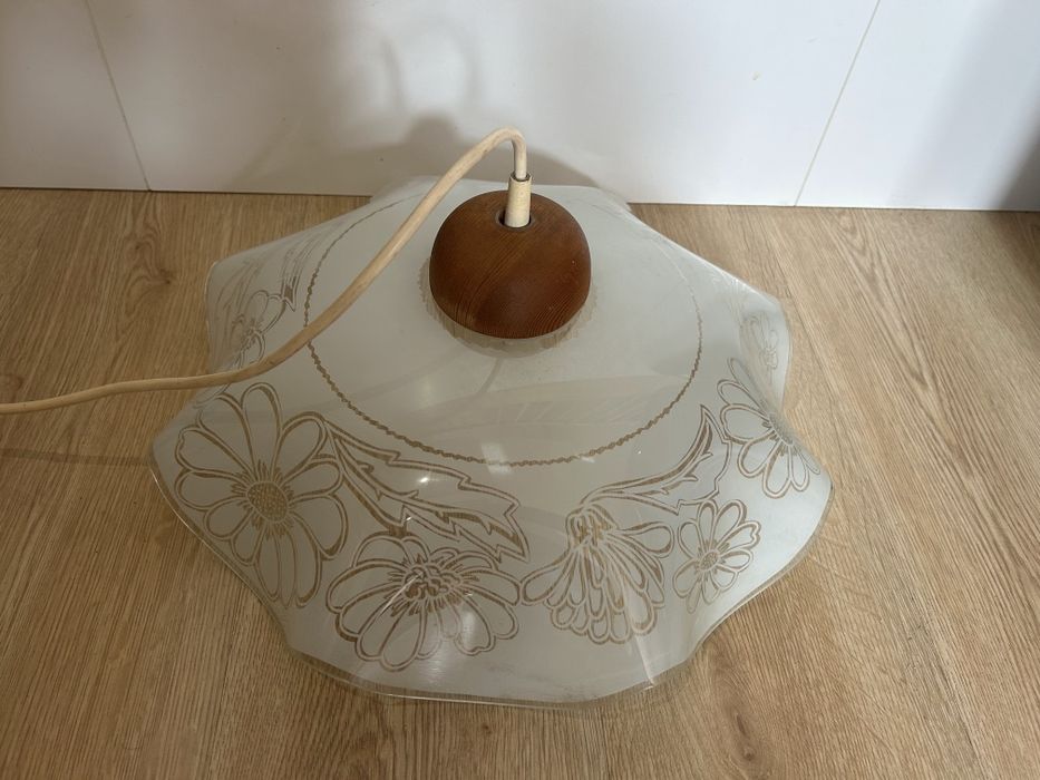 Lampa wisząca szklana