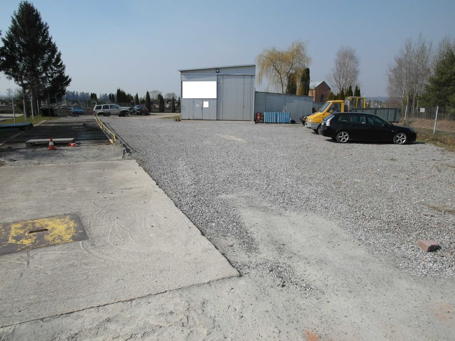 Hala 235 m² + plac 1500 m² magazyn / baza transportowa odpady