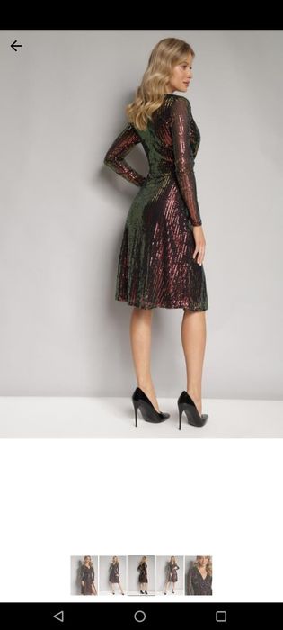 Sukienka na sylwestra bordo M Born to be