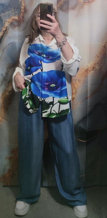 Spodnie z tencela jeans
