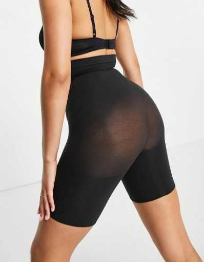 Spanx  Szorty Czarne Bielizna korygująca modelująca wysoki Stan Roz S