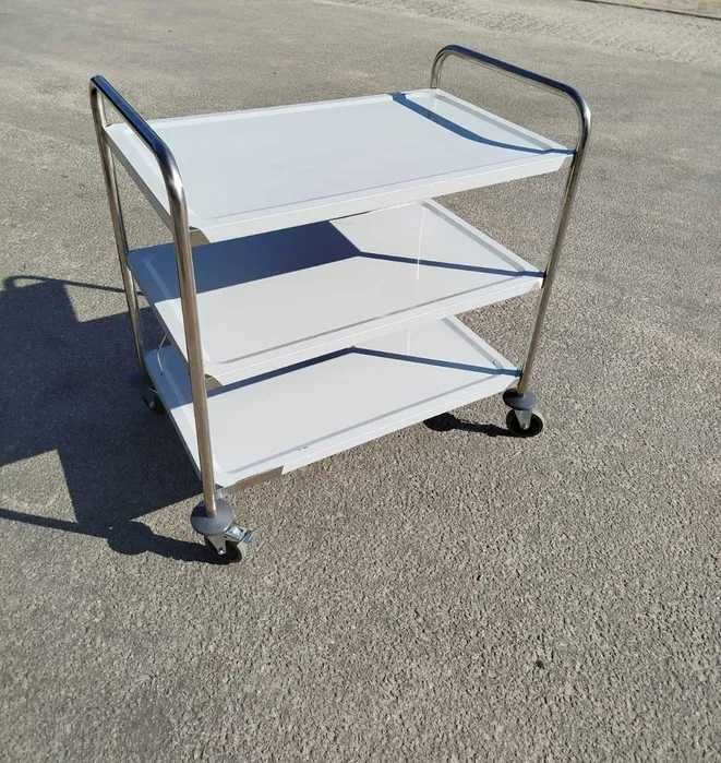 Carrinho de Serviço com 3 Estantes - NOVO