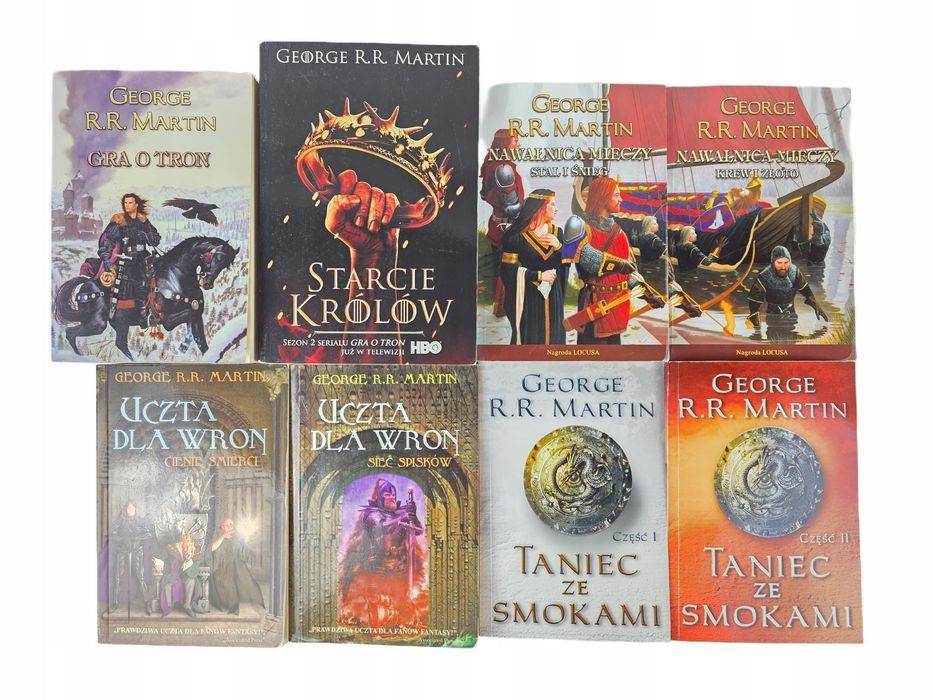 GRA O TRON 1-8 Zestaw Książek George R.R. Martin KOMPLET Seria