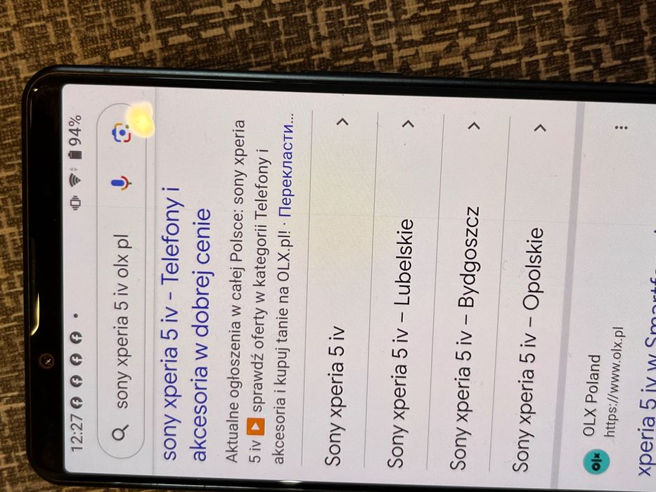Smartfon Sony na sprzedaż