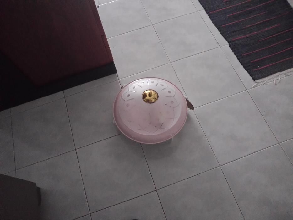 Candeeiro a funcionar