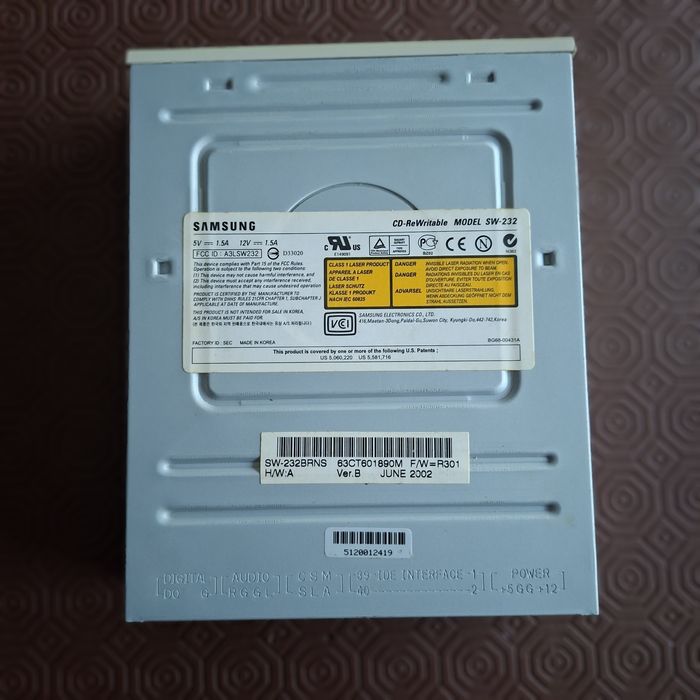 Leitor, gravador de cds dvds