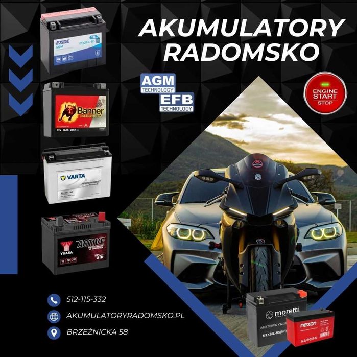 Akumulator ECO-FORCE Cargo 180Ah/1050A TRUCK L+ Sklep Akumulatory Radomsko ul. Brzeźnicka 58
