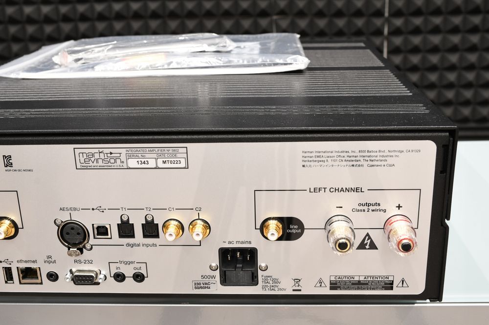 wzmacniacz stereo Mark Levinson No 5802 zestaw w świetnym stanie!