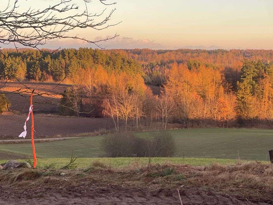Działka na wzgórzu z widokiem, Warunki zabudowy, woda i prąd, Chmielno
