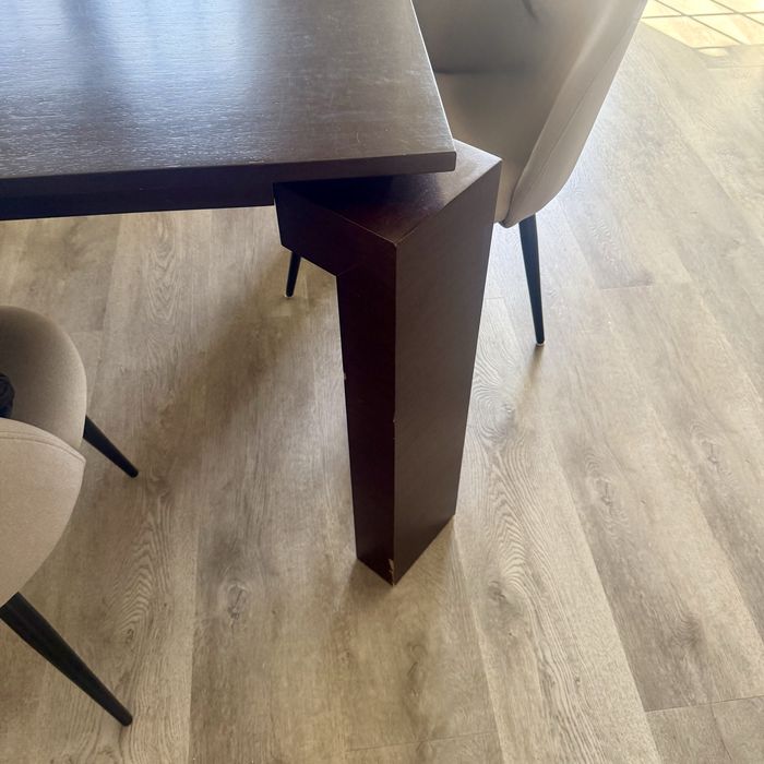 Mesa de Jantar Extensível em Madeira Maciça (1,80 m até 2,80 m)