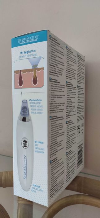 Вакуумный аппарат для чистки пор на лице Derma Suction из Германии