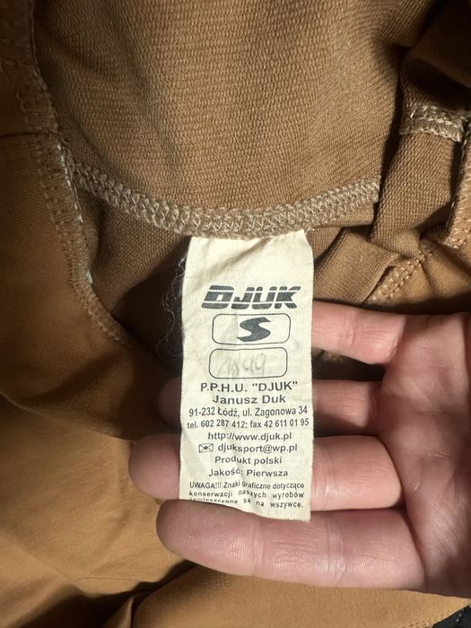 Legginsy brazowo musztardowe