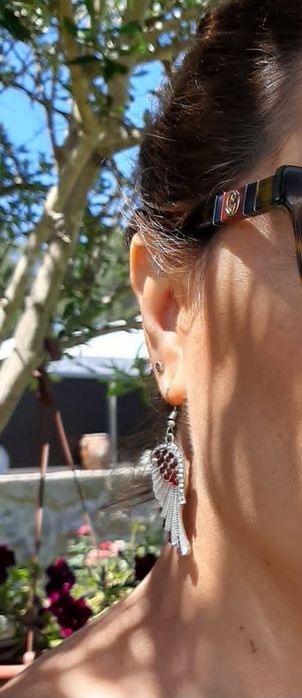 Brincos asas de anjo