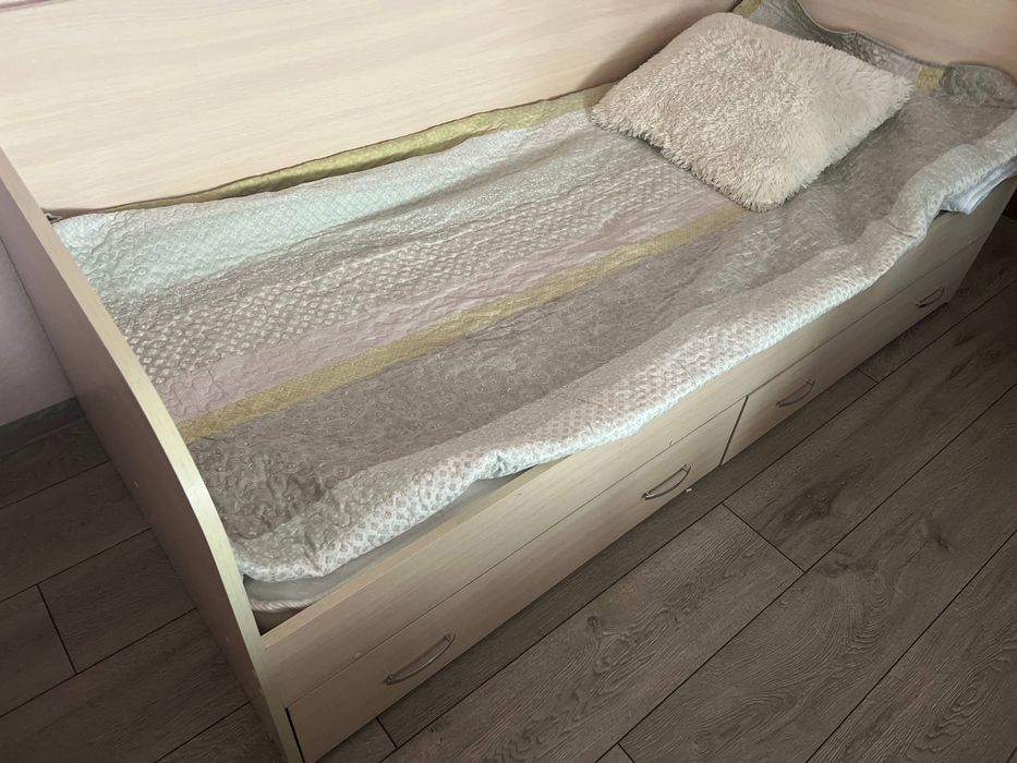 Кровать, ліжко, спальня, дитяче ліжко, мʼякий матрас, детская кровать