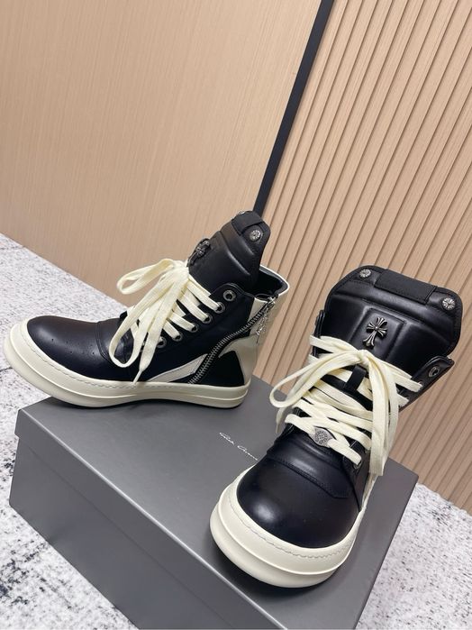 Rick Owens × BIRKENSTOCK ハイカットレザースニーカー birkenstock rick owens - купить кроссовки мужские - Цена на OLX.ua