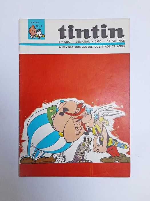Revista Tintin Nº 7 - 5º Ano - 08-Jul-1972