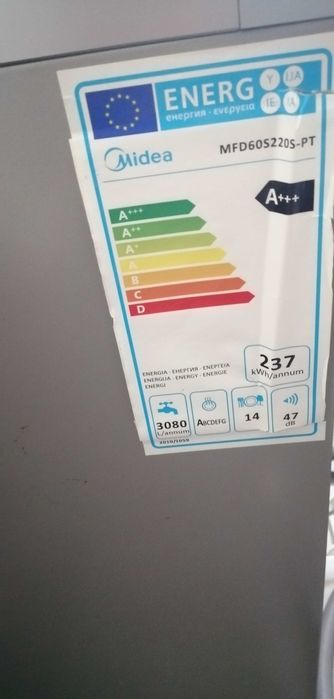 Máquina de lavar loiça c/abertura automática de porta classe A da Mídea com avaria