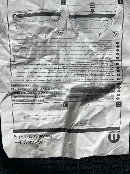 Freedom Top Storage Bag - MOPAR para jeep wrangler