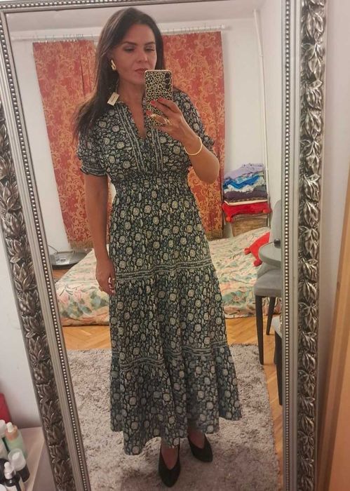 Sukienka Maxi Boho / Floral – Max Studio, rozm. S, M
