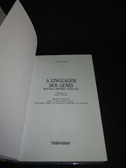 Livro A Linguagem dos Genes Steve Jones