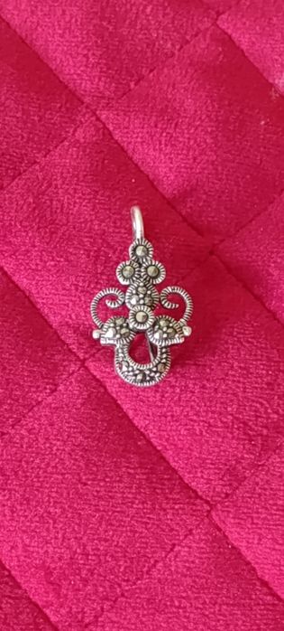 Zawieszka z markazytami srebro 925