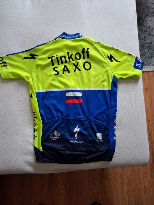 Koszulka kolarska - Tinkoff Saxo Bank (BodyFit Pro, rozm L)